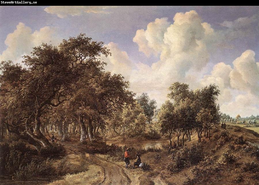 HOBBEMA, Meyndert A Wooded Landscape f